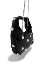 Load image into Gallery viewer, Dahlaney Studded Handbag - Black Silver
