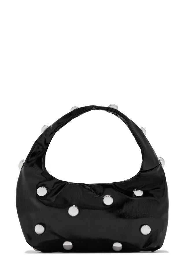 Load image into Gallery viewer, Dahlaney Studded Handbag - Black Silver
