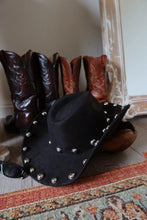 Load image into Gallery viewer, Delia Western Cowgirl Hat - Black
