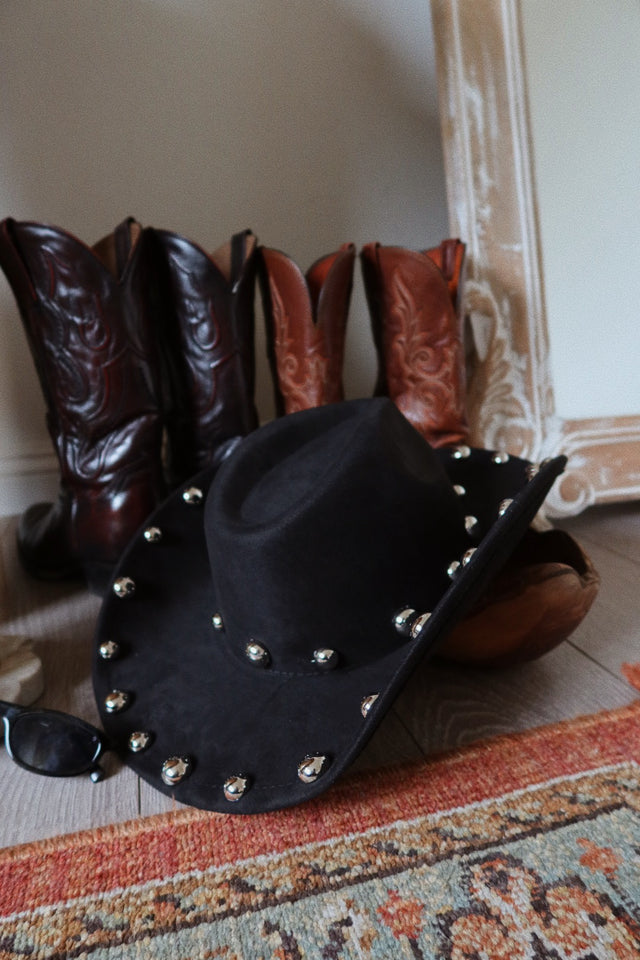 Load image into Gallery viewer, Delia Western Cowgirl Hat - Black

