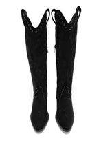 Load image into Gallery viewer, Festival Season Cowgirl Boots - Black Suede
