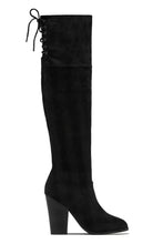 Load image into Gallery viewer, Roadie Over The Knee Block Heel Boots - Black
