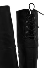 Load image into Gallery viewer, Roadie Over The Knee Block Heel Boots - Black PU
