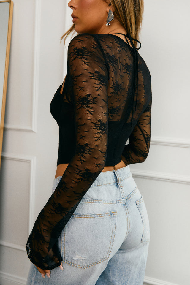 Load image into Gallery viewer, Lace Sheer Lace Top
