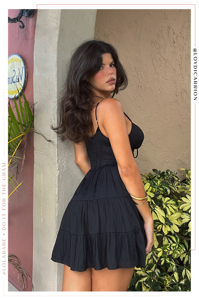 Load image into Gallery viewer, Black Mini Dress
