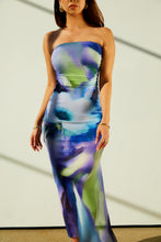Load image into Gallery viewer, Green Blue and Purple Dress
