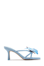 Load image into Gallery viewer, Social Butterfly Mid Heel Mules - Blue
