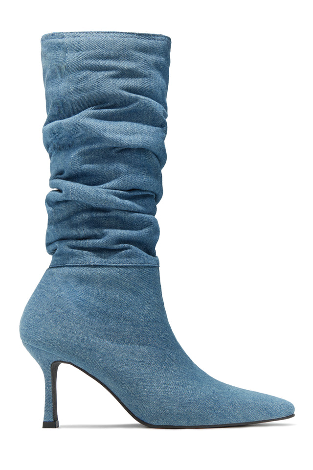 Load image into Gallery viewer, Denim Knee High Boots

