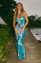 Load image into Gallery viewer, Blue Navy Mesh Maxi Dress
