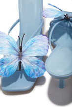 Load image into Gallery viewer, Social Butterfly Mid Heel Mules - Blue
