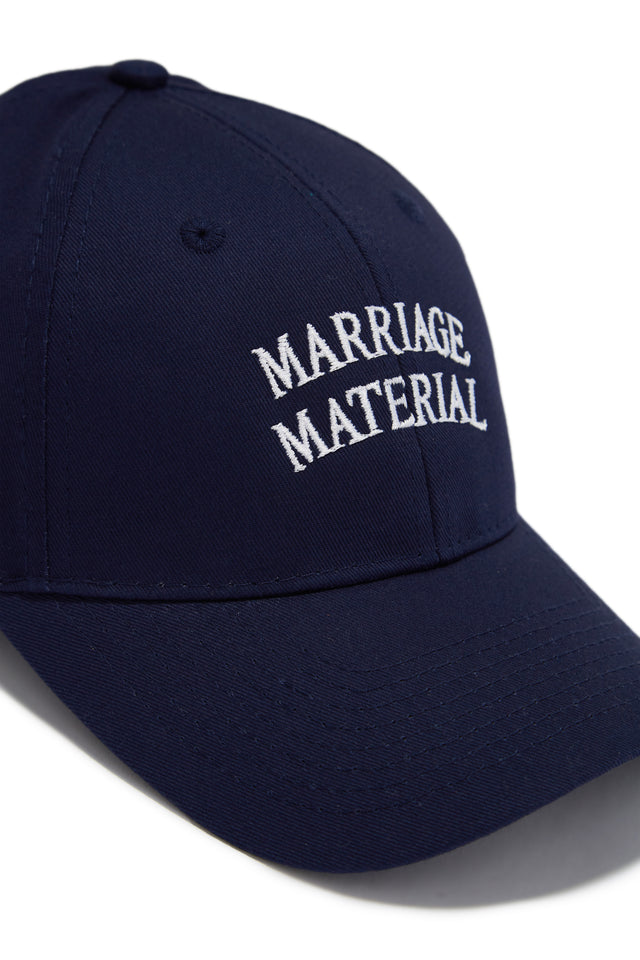 Load image into Gallery viewer, Marriage Material Exclusive Hat - Navy
