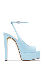 Load image into Gallery viewer, Ameli Platform High Heels - Blue
