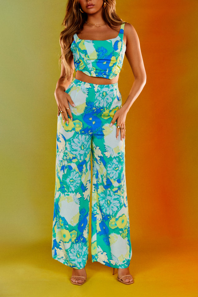 Load image into Gallery viewer, Corset Crop Top with Matching Pant
