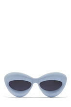 Load image into Gallery viewer, Statement Frame Sky Blue Sunglasses
