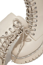 Load image into Gallery viewer, Bone Embellished Combat Boots
