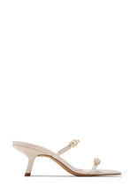Load image into Gallery viewer, Disna Mid Heel Mules - Bone
