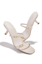 Load image into Gallery viewer, Disna Mid Heel Mules - Bone
