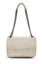 Load image into Gallery viewer, Alicia Quilted Flap Crossbody Bag - Ivory
