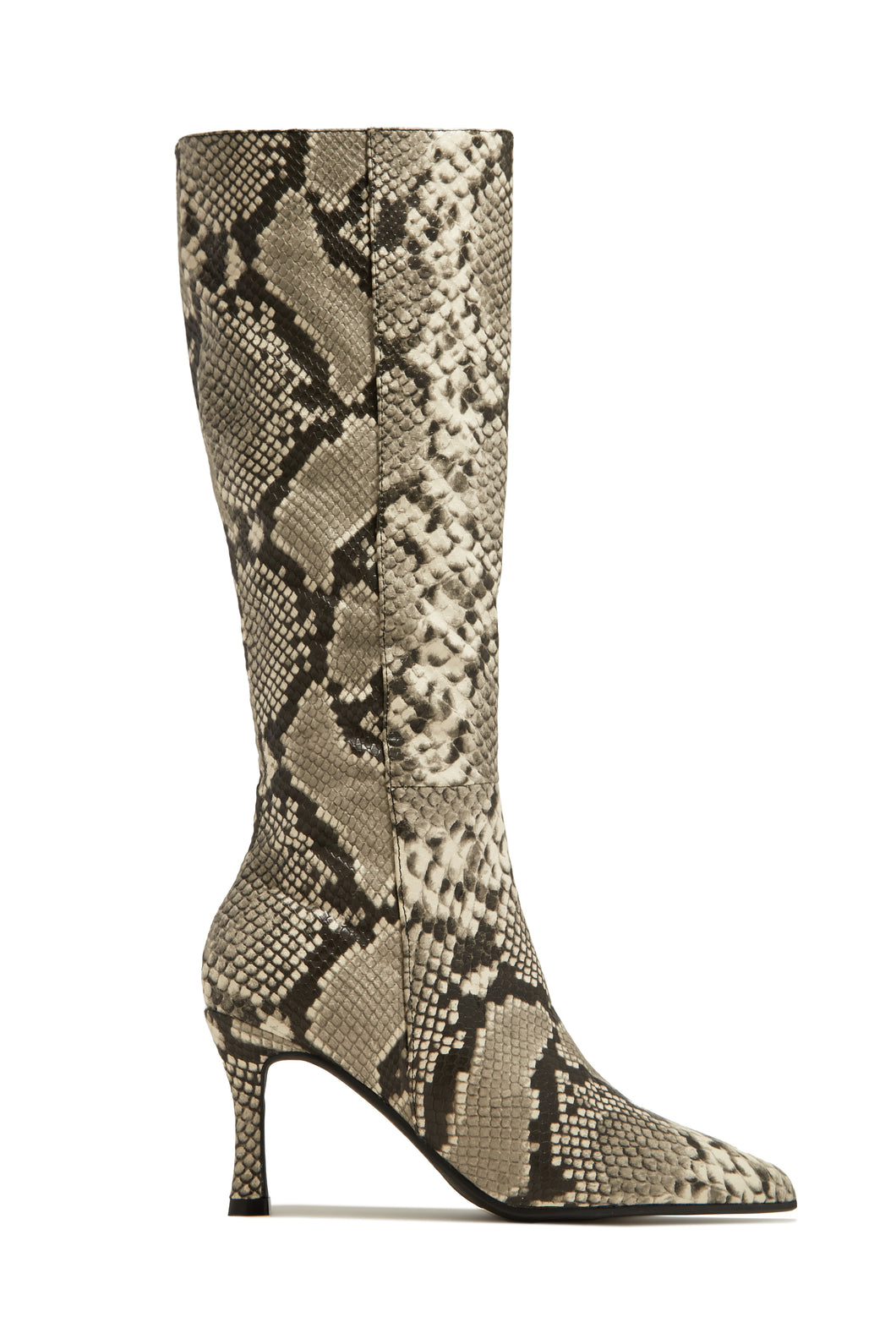 Snake high heel boots 2025