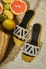 Load image into Gallery viewer, Bora Bora Dreams Embellished Slip On Sandals - Gold
