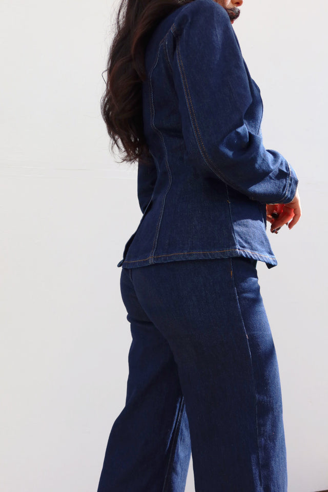 Load image into Gallery viewer, Becca Button Up Jacket - Denim
