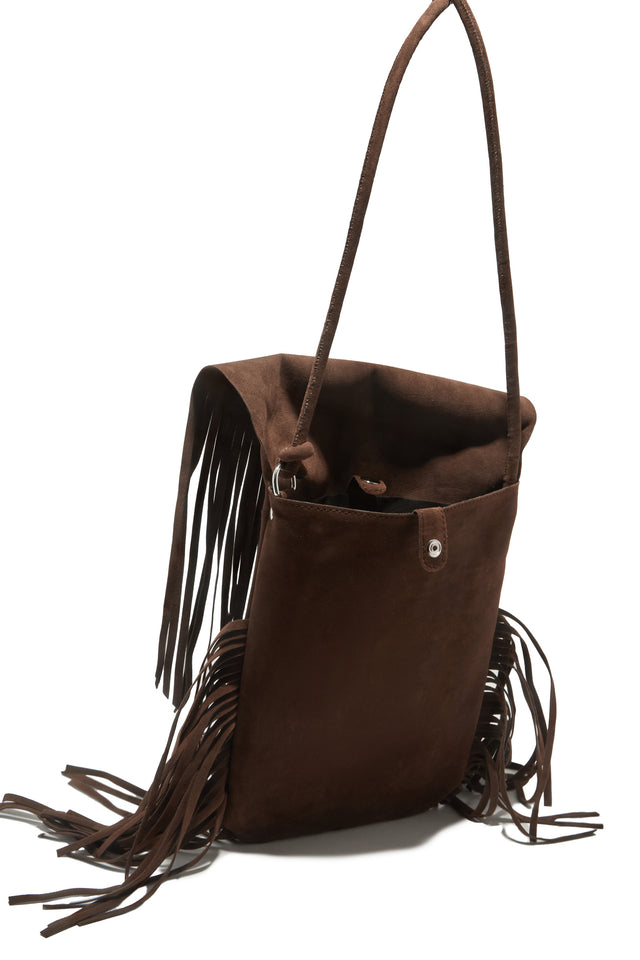 Load image into Gallery viewer, Cheyenne Fringe Bag - Brown
