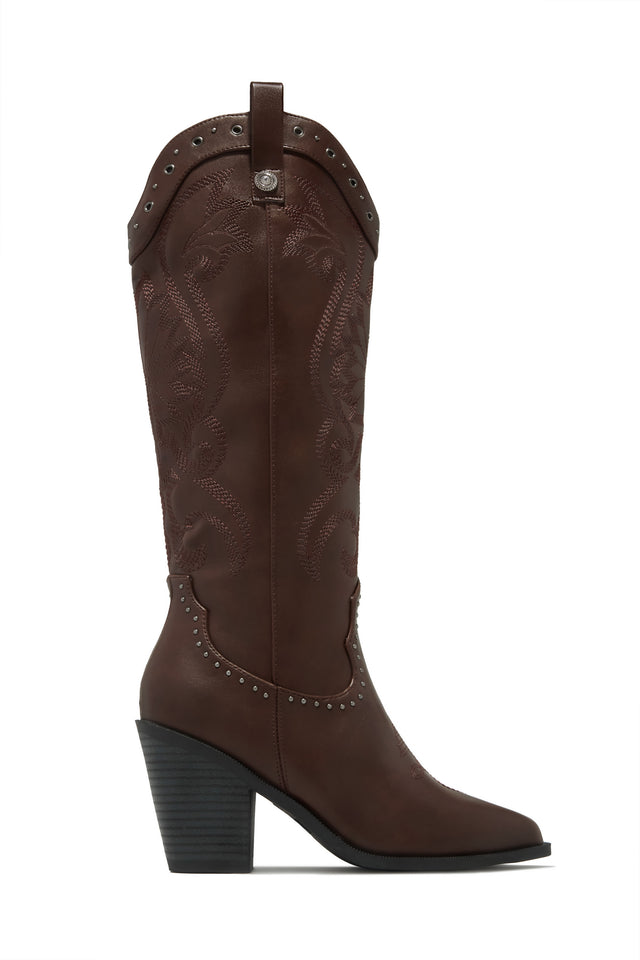 Load image into Gallery viewer, Festival Season Cowgirl Boots - Brown
