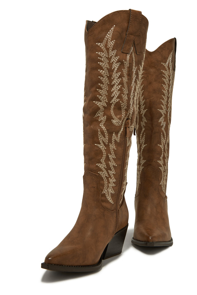 Load image into Gallery viewer, Contrast Stitching Western Boots
