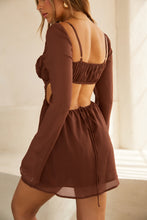 Load image into Gallery viewer, Brown Open Pack Mini Dress
