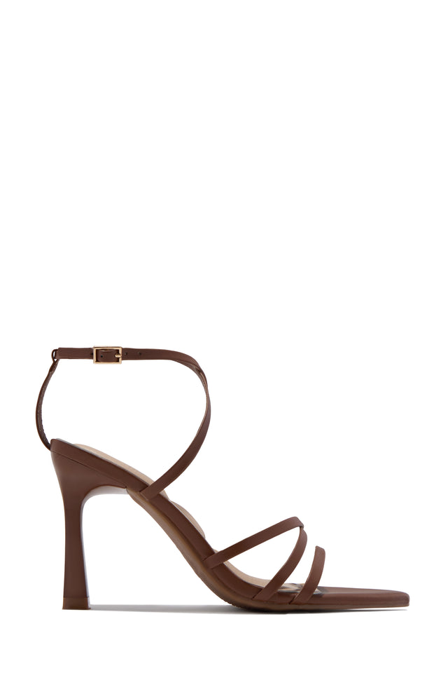Load image into Gallery viewer, Antonia Strappy Mid Heels - Brown
