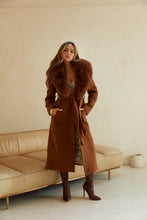 Load image into Gallery viewer, Brown Faux Coat

