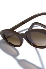 Load image into Gallery viewer, Elena Oval Sunglasses - Brown
