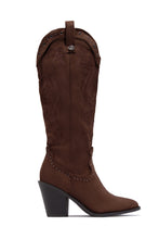 Load image into Gallery viewer, Festival Season Cowgirl Boots - Brown Suede
