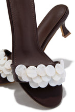 Load image into Gallery viewer, Clara Kitten Heel Mules - Brown
