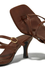 Load image into Gallery viewer, Ainsley Mid Heel Mules - Brown
