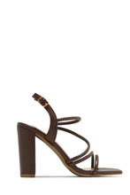 Load image into Gallery viewer, Victoria Block Heels - Brown
