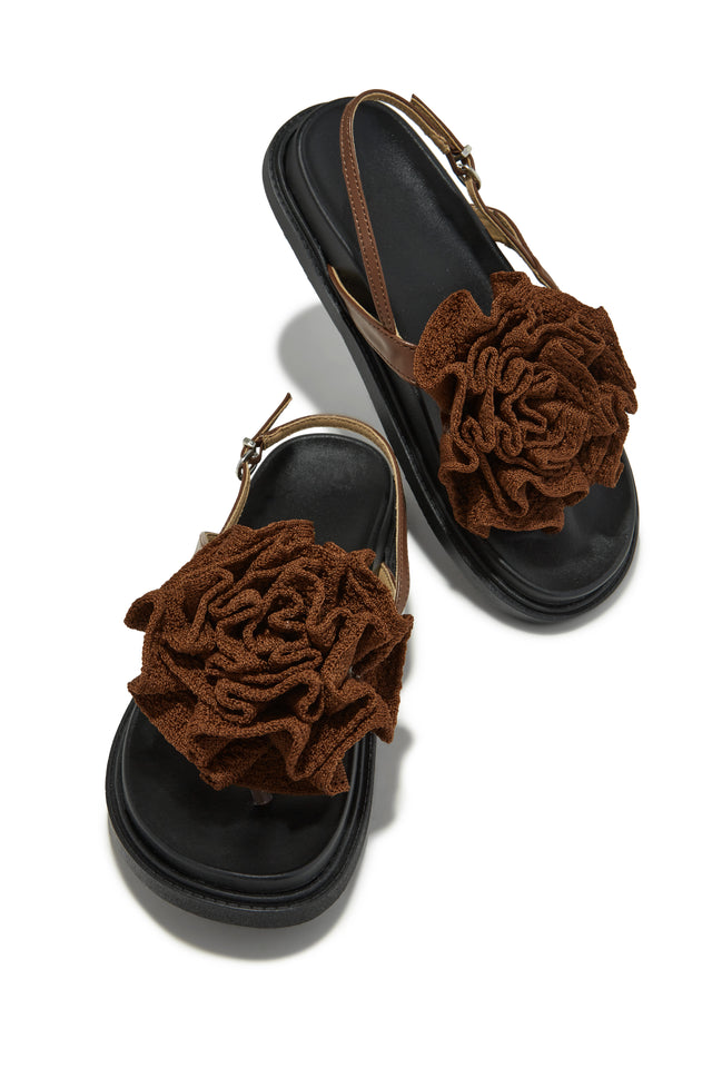 Load image into Gallery viewer, Chunky Summer Brown Sandal

