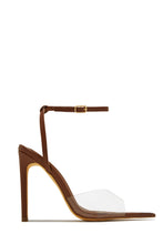 Load image into Gallery viewer, Dinner Date Clear Strap High Heels - Black
