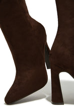 Load image into Gallery viewer, Stella Knee High Heel Boots - Brown
