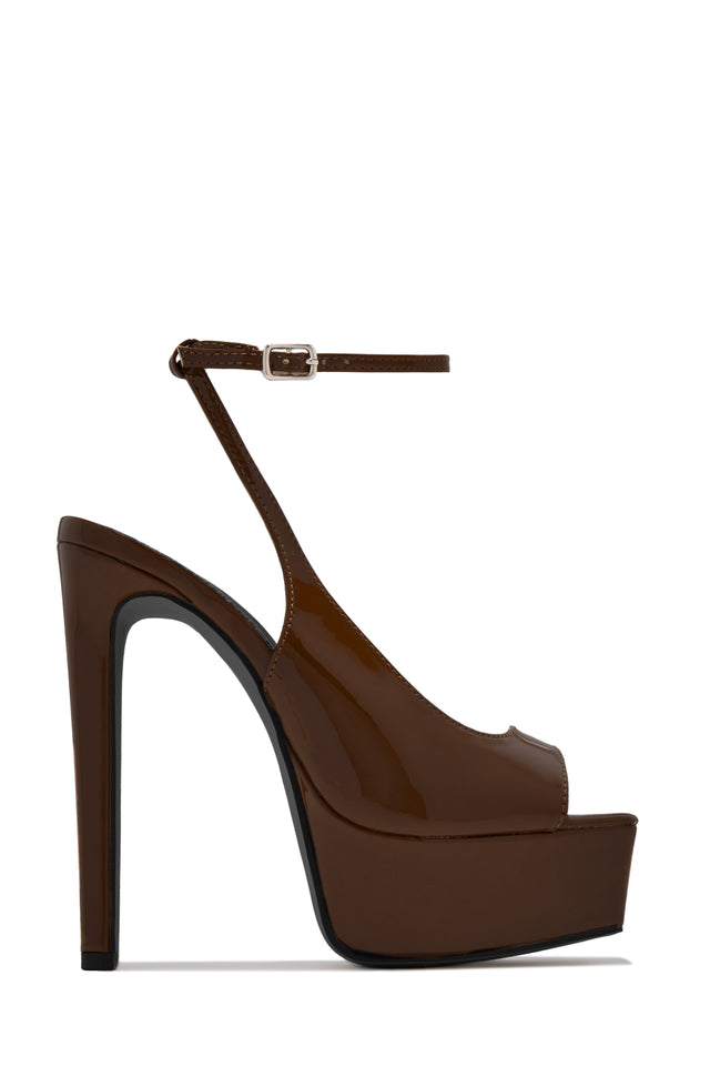 Load image into Gallery viewer, Ameli Platform High Heels - Brown
