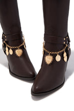 Load image into Gallery viewer, Sunsets &amp; Festivals Cowgirl Boots - Brown
