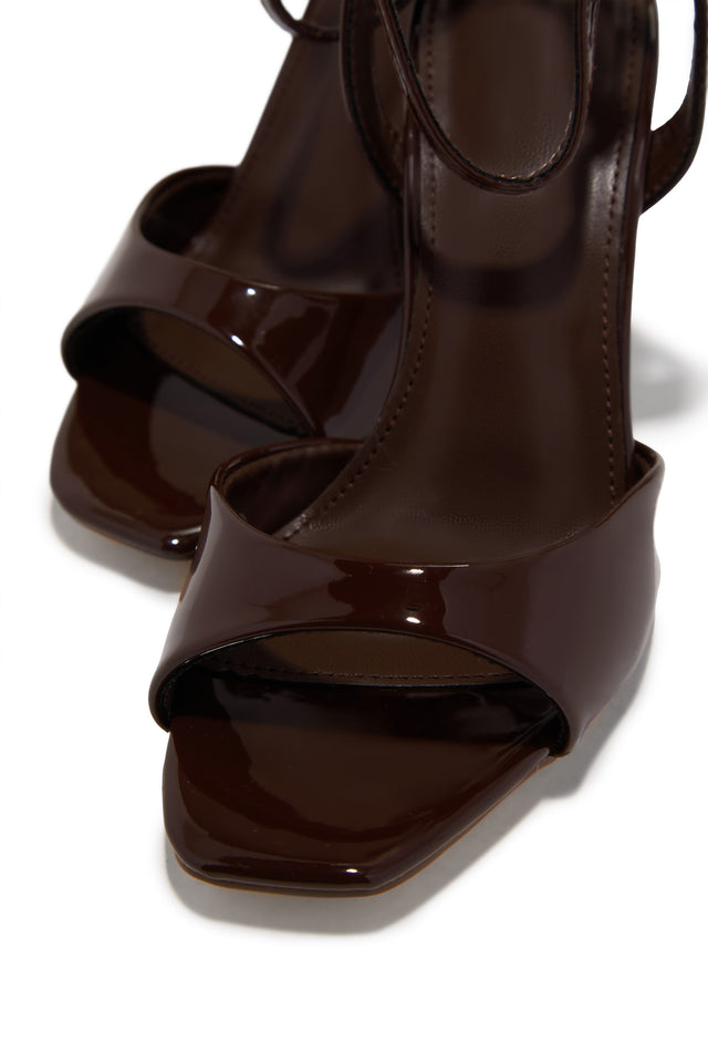 Rubianna Mary Jane Ankle Strap Heels - Brown