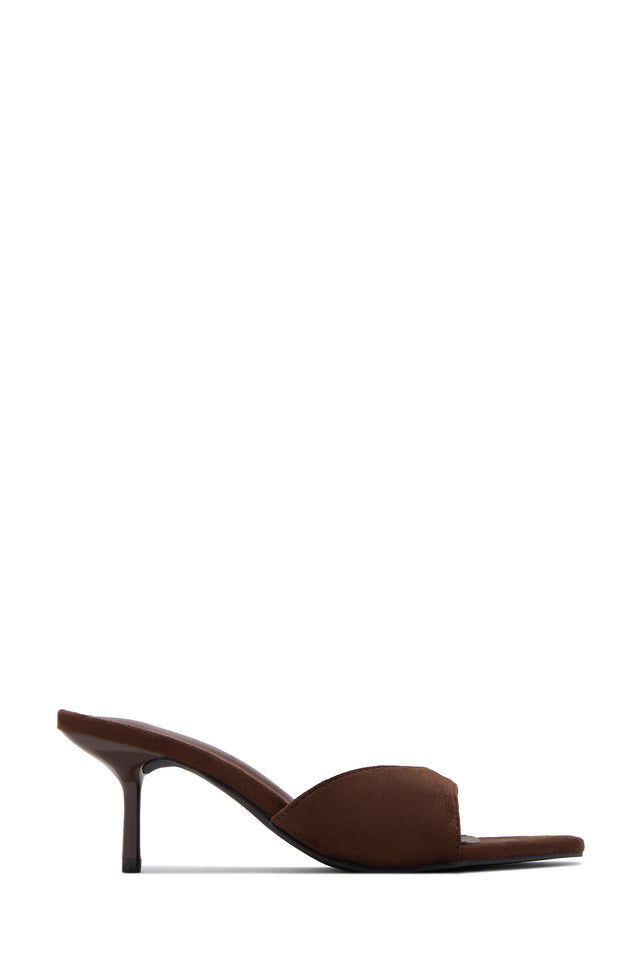 Load image into Gallery viewer, Myra Mid Heel Mules - Brown

