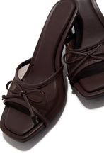 Load image into Gallery viewer, Eliza Mid Heel Mules - Brown
