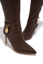 Load image into Gallery viewer, Kya Below The Knee Heel Boots - Brown
