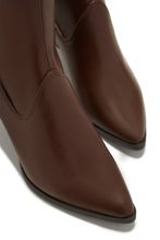 Load image into Gallery viewer, Roxanna Kitten Heel Boots - Brown
