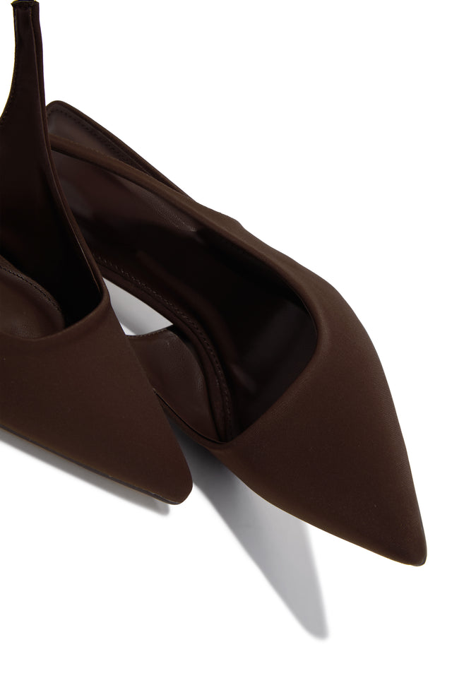 Load image into Gallery viewer, Cari Slingback Pumps - Brown
