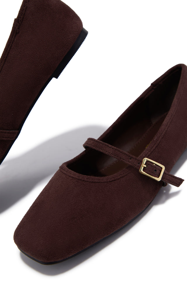 Load image into Gallery viewer, Ellie Mary Jane Flats - Brown
