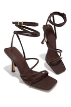Load image into Gallery viewer, Katti Strappy Mid Heels - Brown
