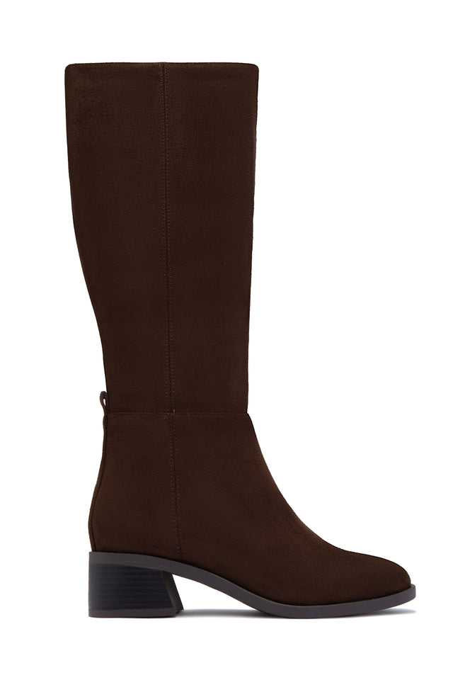 Load image into Gallery viewer, Stephany Knee High Boots - Brown Suede
